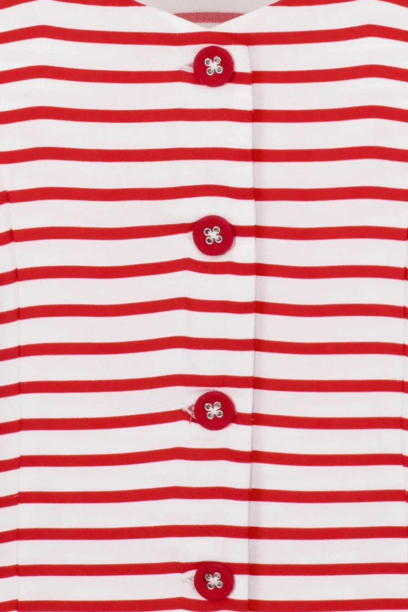 ahoy_blouse_in_wit_en_rood_1.webp Clearance Bunny Ahoy Blouse In Wit En Rood