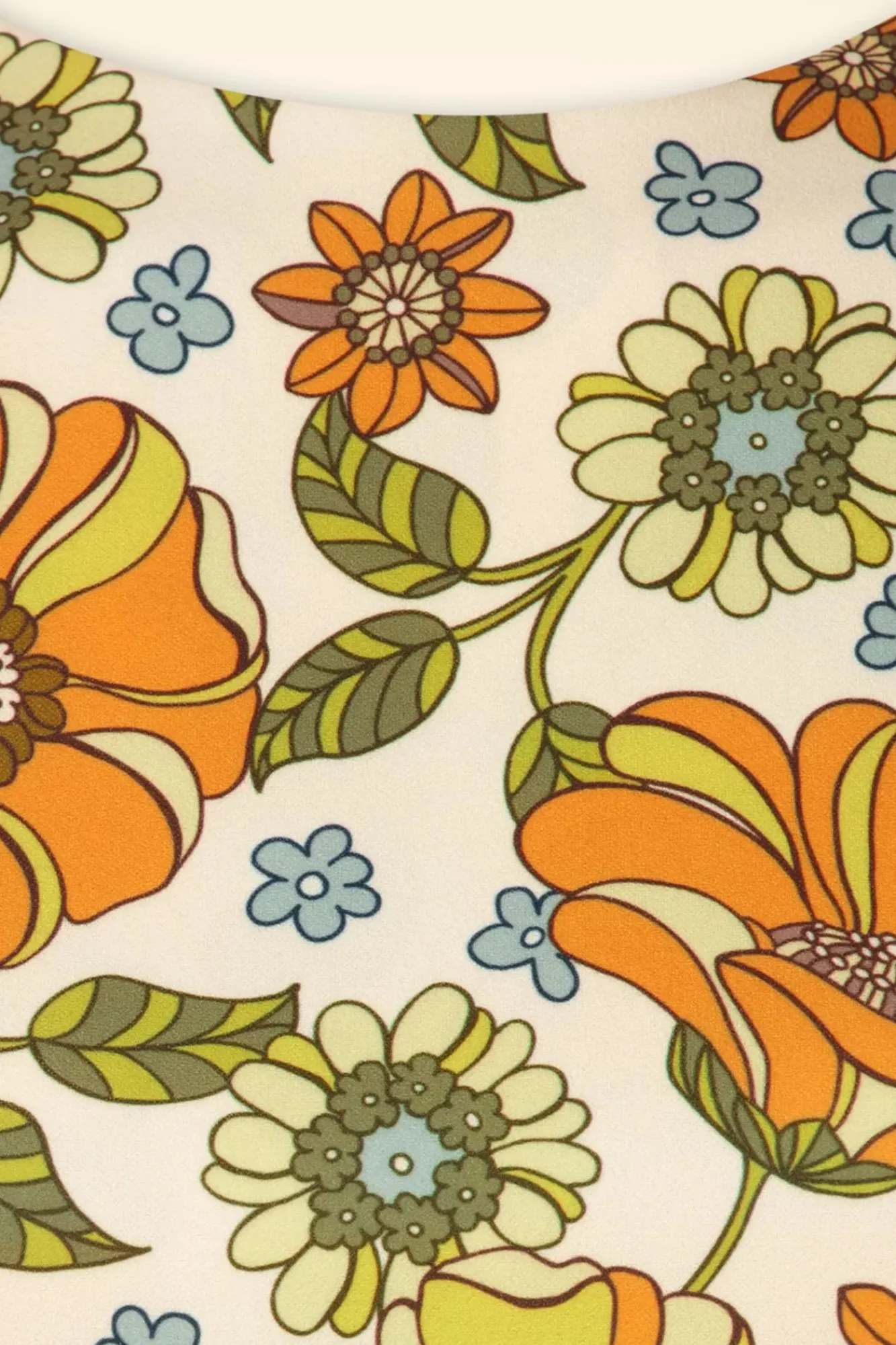 amy_bloemen_jurk_in_oranje_en_groen_2.webp Online Vintage Chic for Topvintage Amy Bloemen Jurk In Oranje En Groen