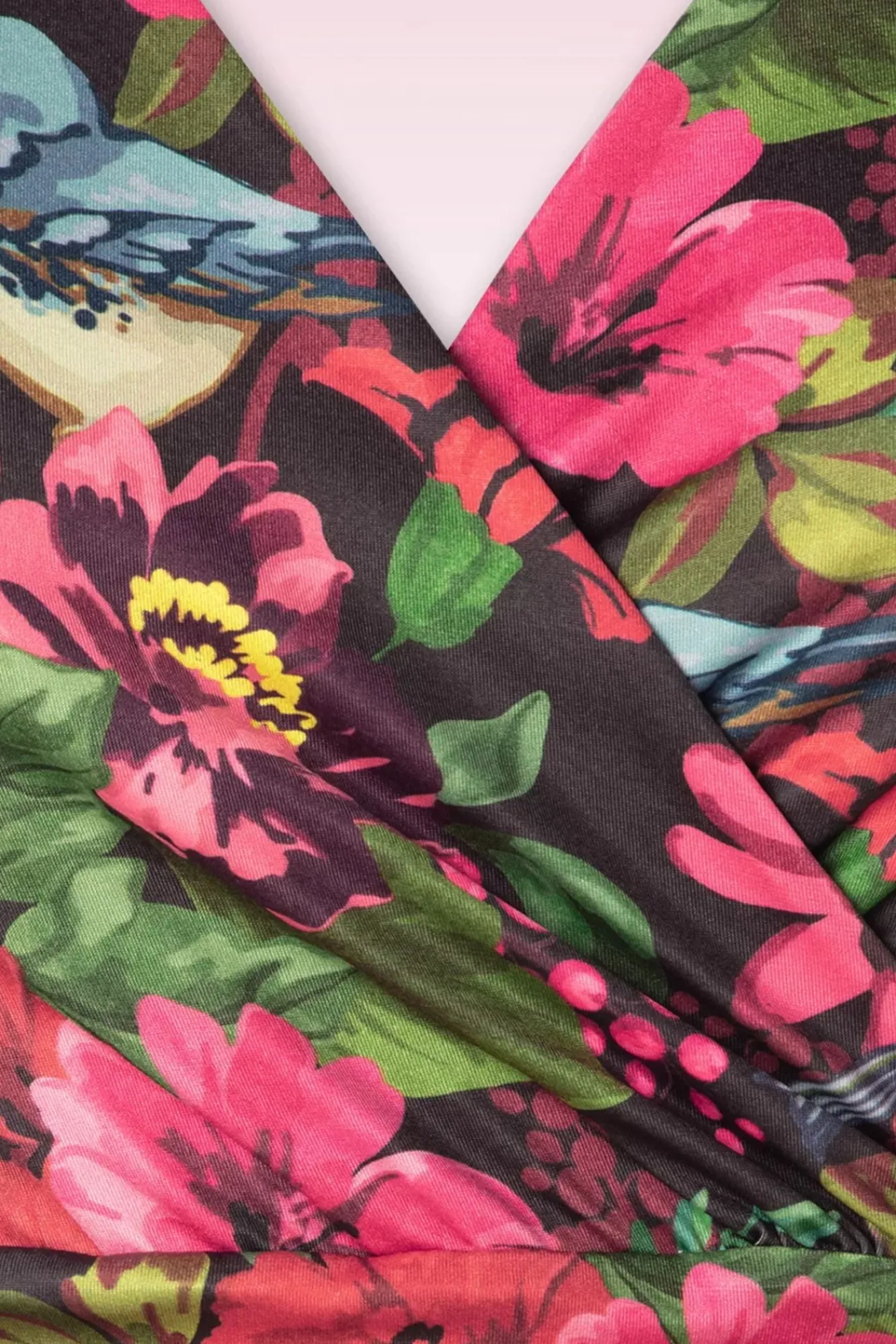 aria_floral_bird_print_swing_jurk_in_zwart_2.webp Clearance Vintage Chic for Topvintage Aria Floral Bird Print Swing Jurk In Zwart