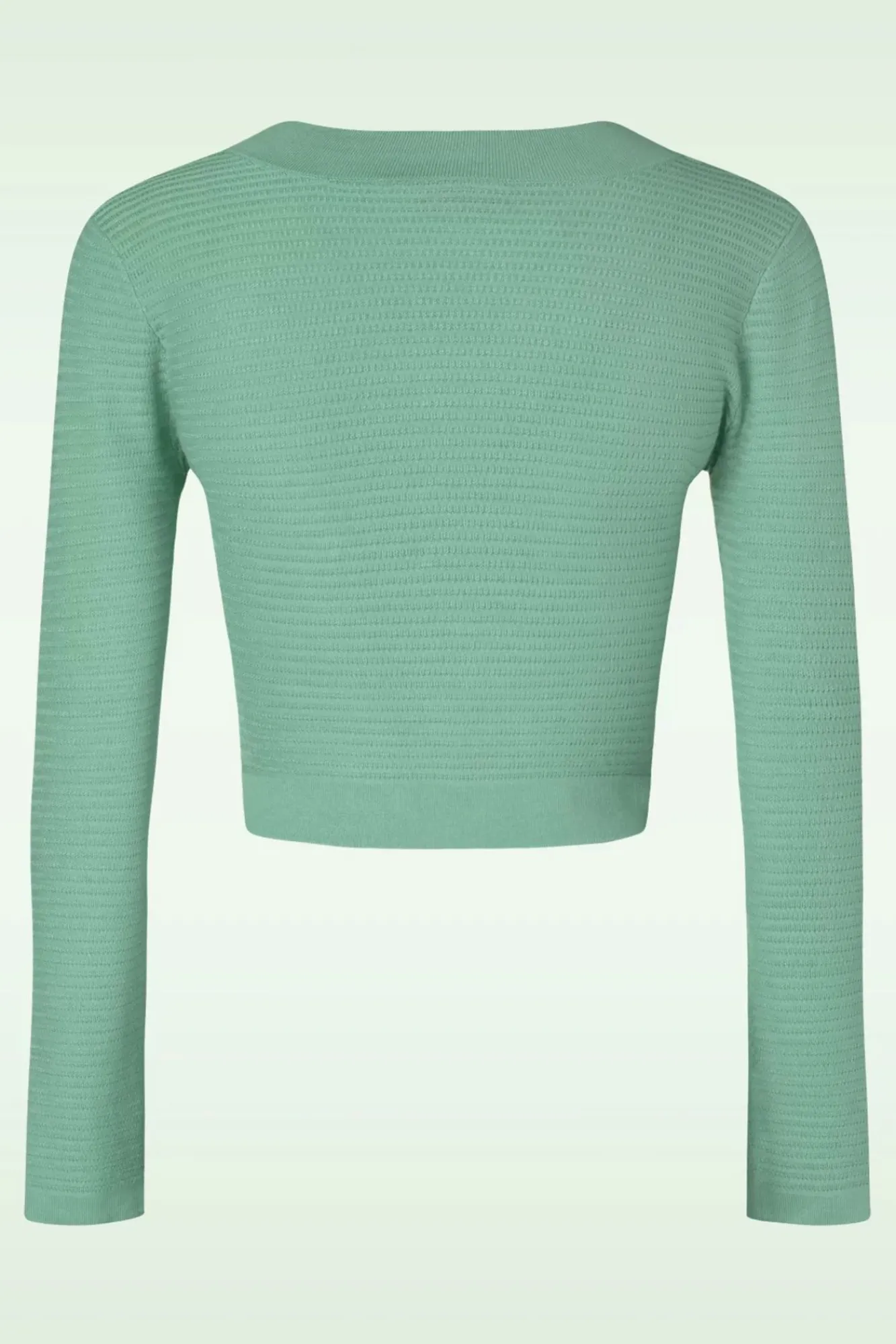 ariane_getextureerd_gebreid_cropped_vest_in_mintgroen_1.webp Clearance Vixen Ariane Getextureerd Gebreid Cropped Vest In Mintgroen