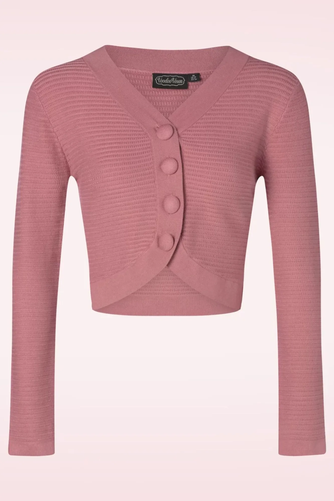 ariane_getextureerd_gebreid_cropped_vest_in_roze_1.webp Best Sale Vixen Ariane Getextureerd Gebreid Cropped Vest In Roze