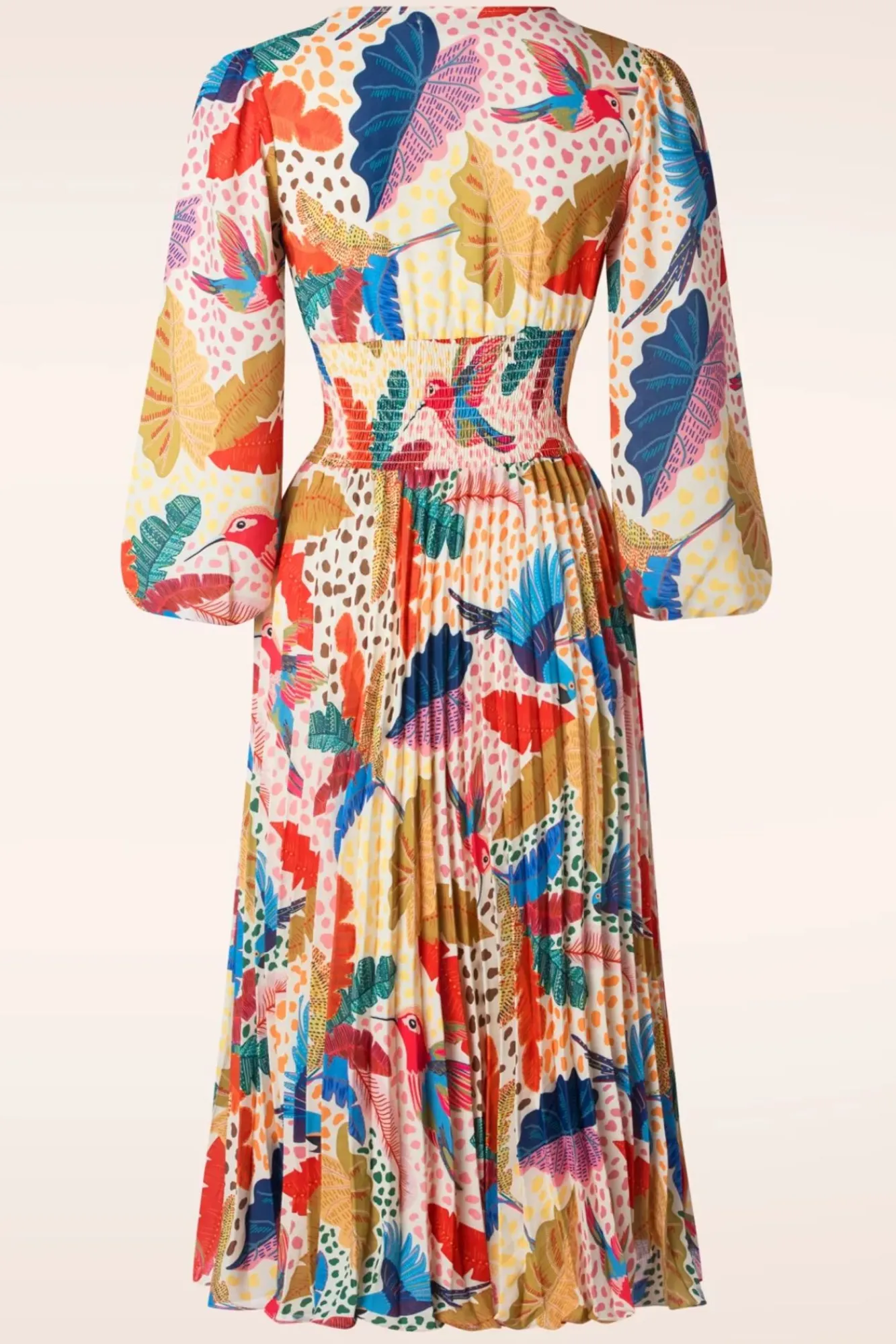 aurora_tropical_midi_jurk_in_multi_2.webp Sale Traffic People Aurora Tropical Midi Jurk In Multi