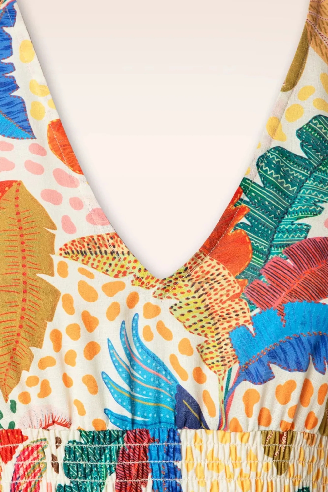 aurora_tropical_midi_jurk_in_multi_3.webp Sale Traffic People Aurora Tropical Midi Jurk In Multi
