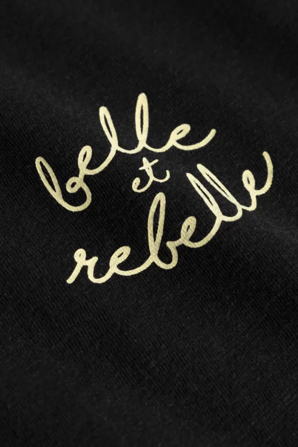 Sale Mademoiselle Yu00e9Yu00e9 Belle Et Rebelle T-Shirt In Zwart