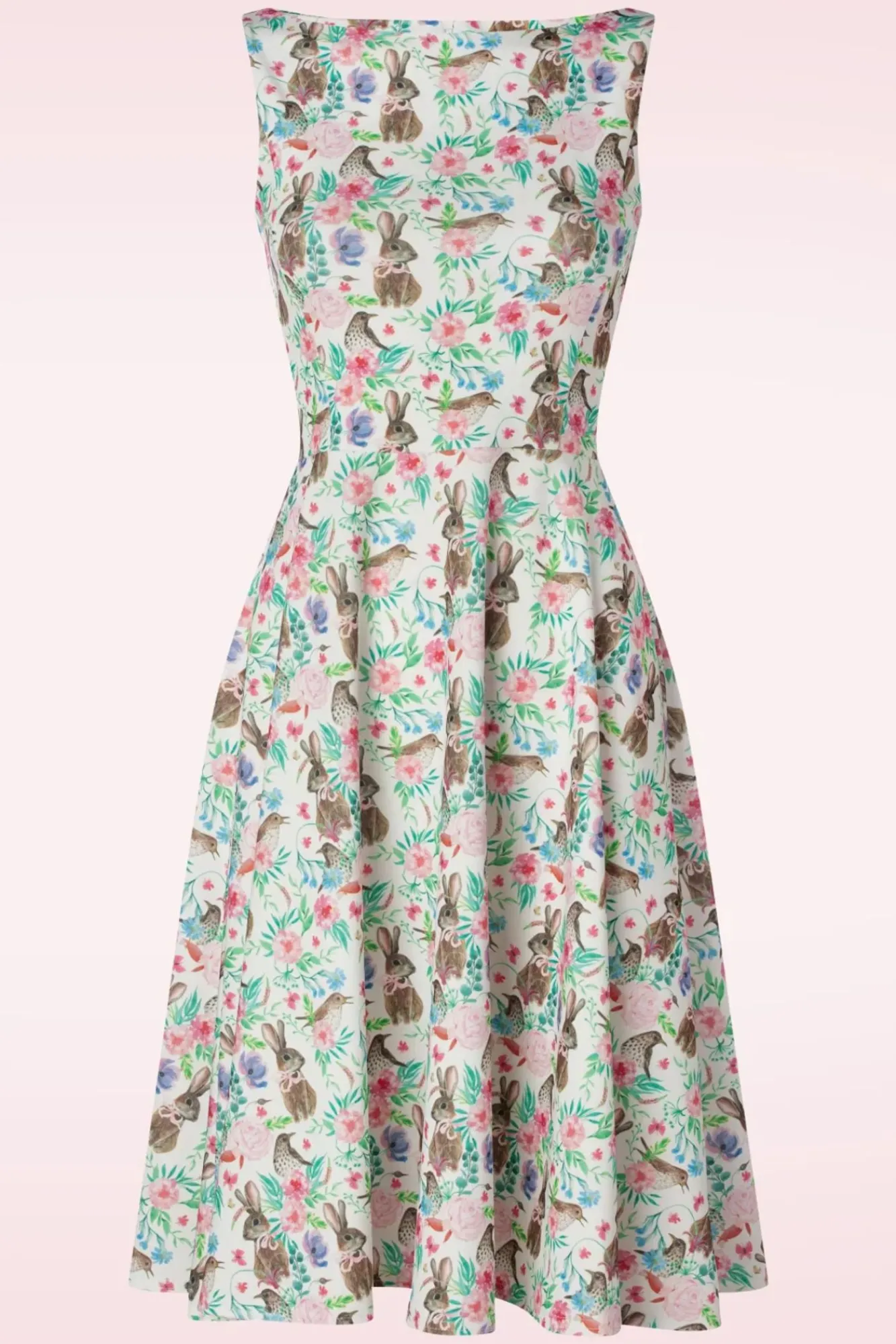 bunny_hop_swing_jurk_in_wit_en_multi_0.webp Best Sale Vintage Chic for Topvintage Bunny Hop Swing Jurk In Wit En Multi