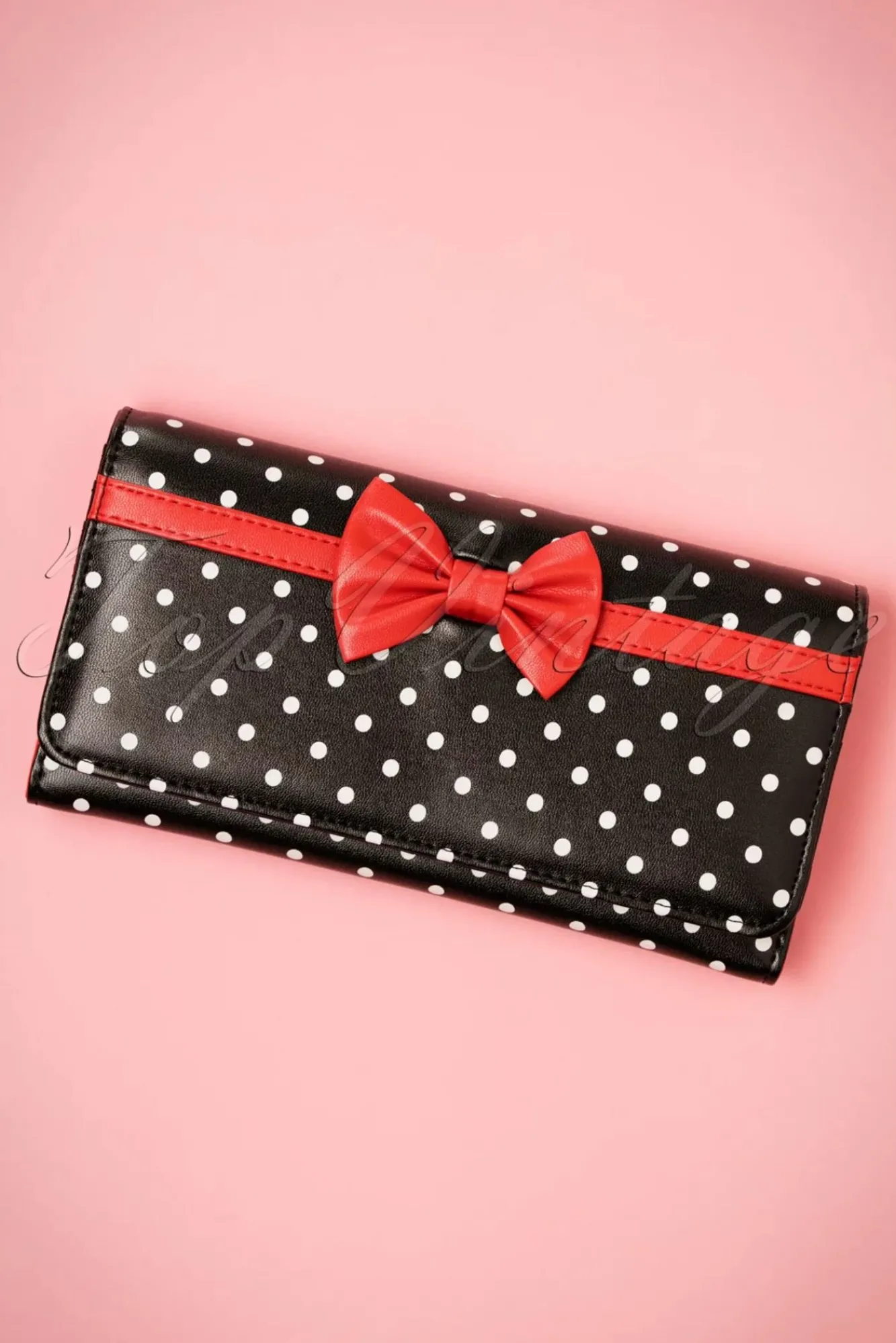 carla_bow_polka_portemonnee_in_zwart_en_rood_0.webp Fashion Banned Retro Carla Bow Polka Portemonnee In Zwart En Rood