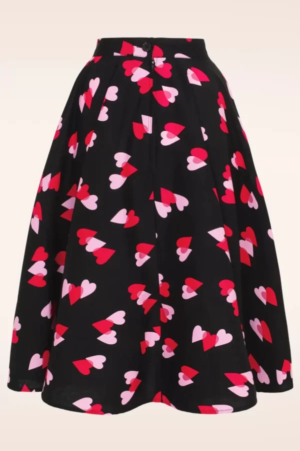 Cheap Bunny Confetti Swing Rok In Zwart