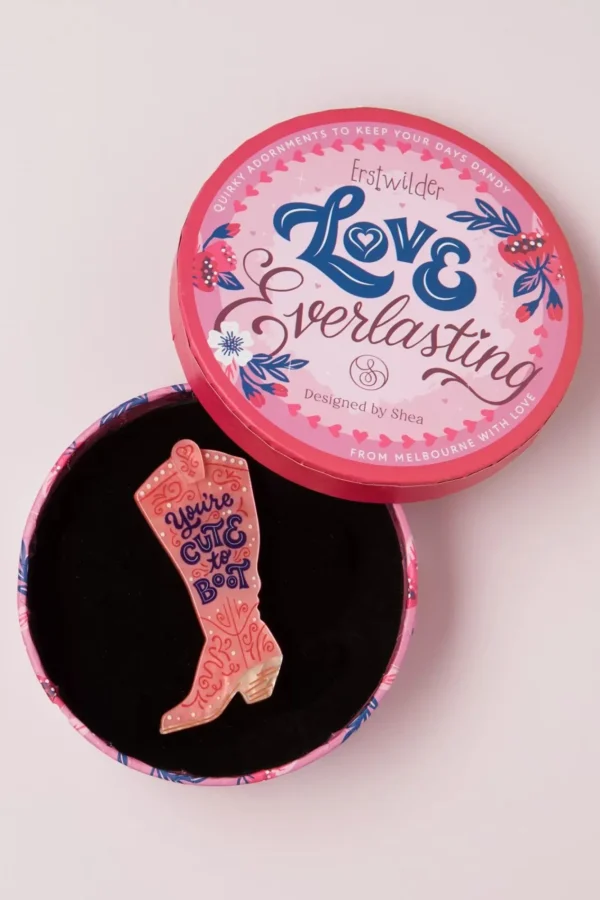 Store Erstwilder Cute To Boot Broche