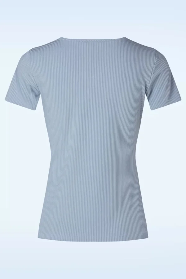Cheap Banned Retro Fara Top In Blauw