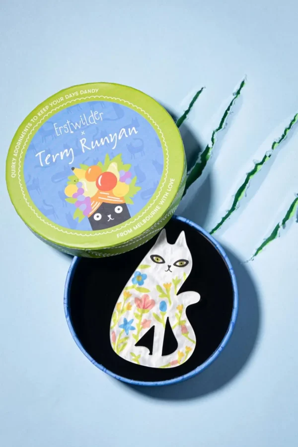 Cheap Erstwilder Feline Florescence Broche