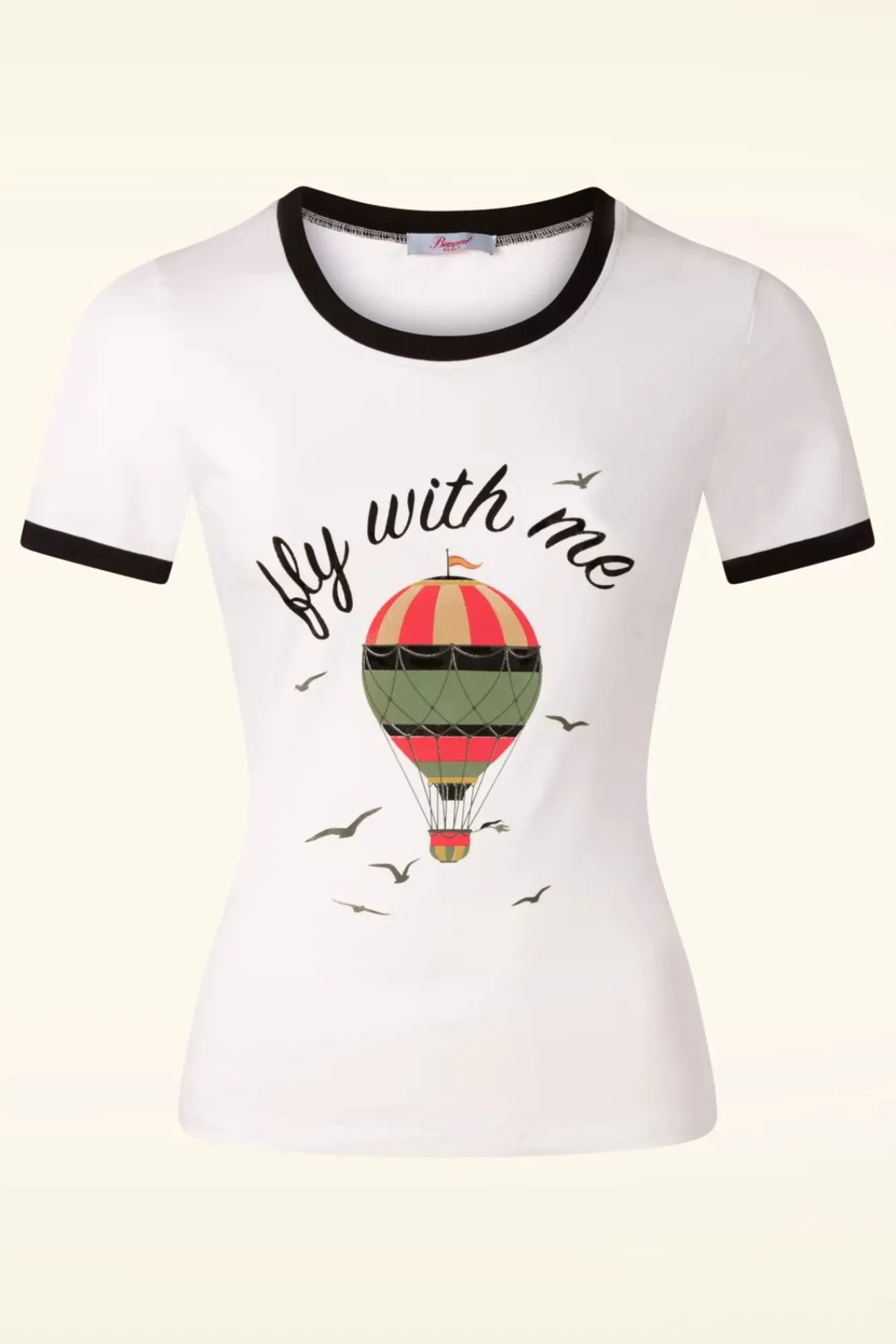 fly_with_me_tshirt_in_gebroken_wit_0.webp Cheap Banned Retro Fly With Me T-Shirt In Gebroken Wit