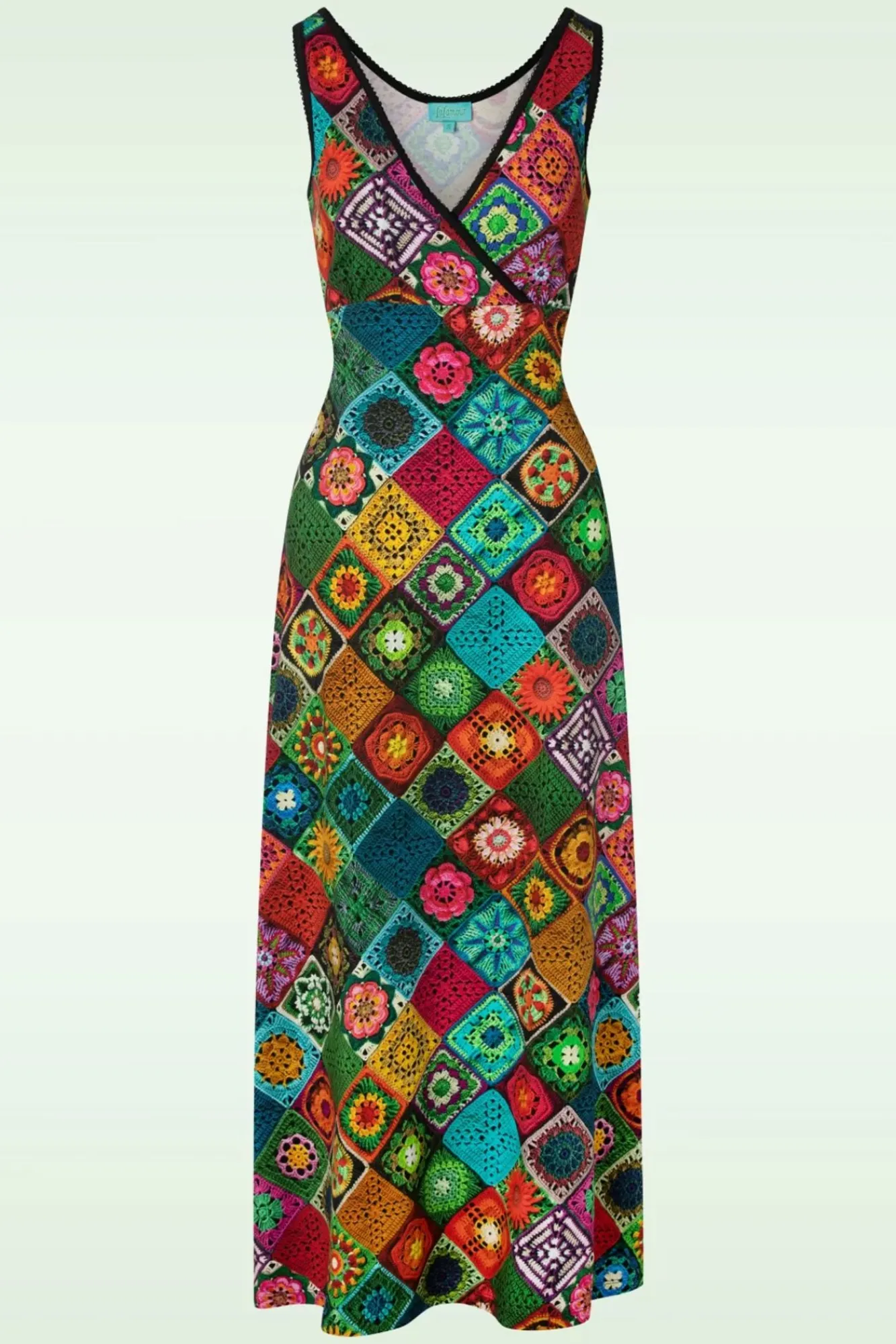gia_granny_maxi_jurk_in_multi_0.webp Shop LaLamour Gia Granny Maxi Jurk In Multi