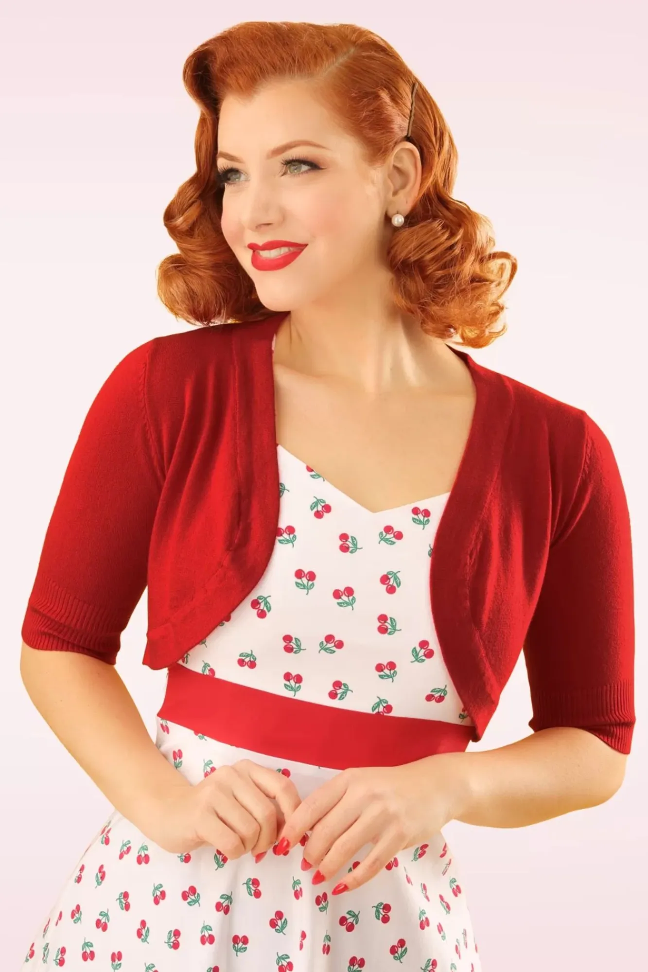 hudson_bolero_in_donkerrood_1.webp Discount Banned Retro Hudson Bolero In Donkerrood