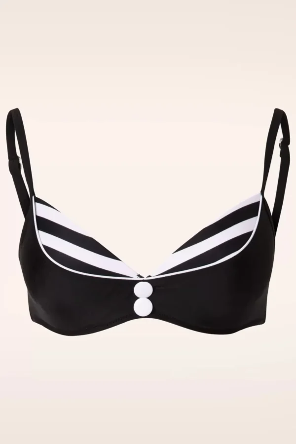 Best Belsira Joelle Stripes Bikinitop In Zwart En Wit