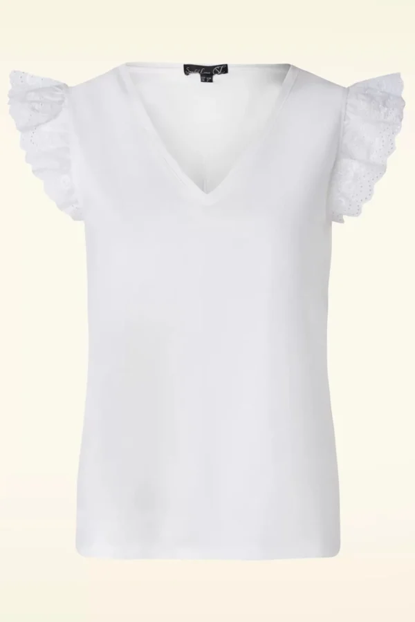 Outlet Smashed Lemon Katie Top In Wit