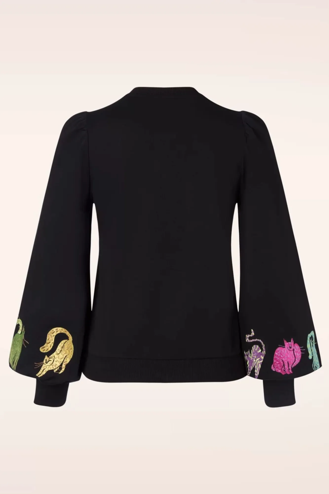 kitty_sweatshirt_in_zwart_4.webp Fashion Minueto Kitty Sweatshirt In Zwart
