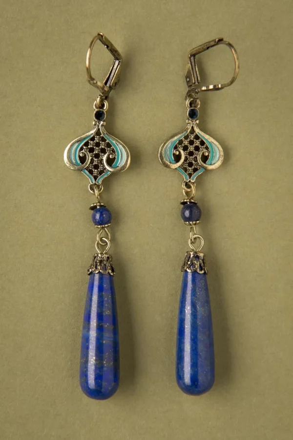 Cheap Lovely Lapis Oorbellen In Blauw