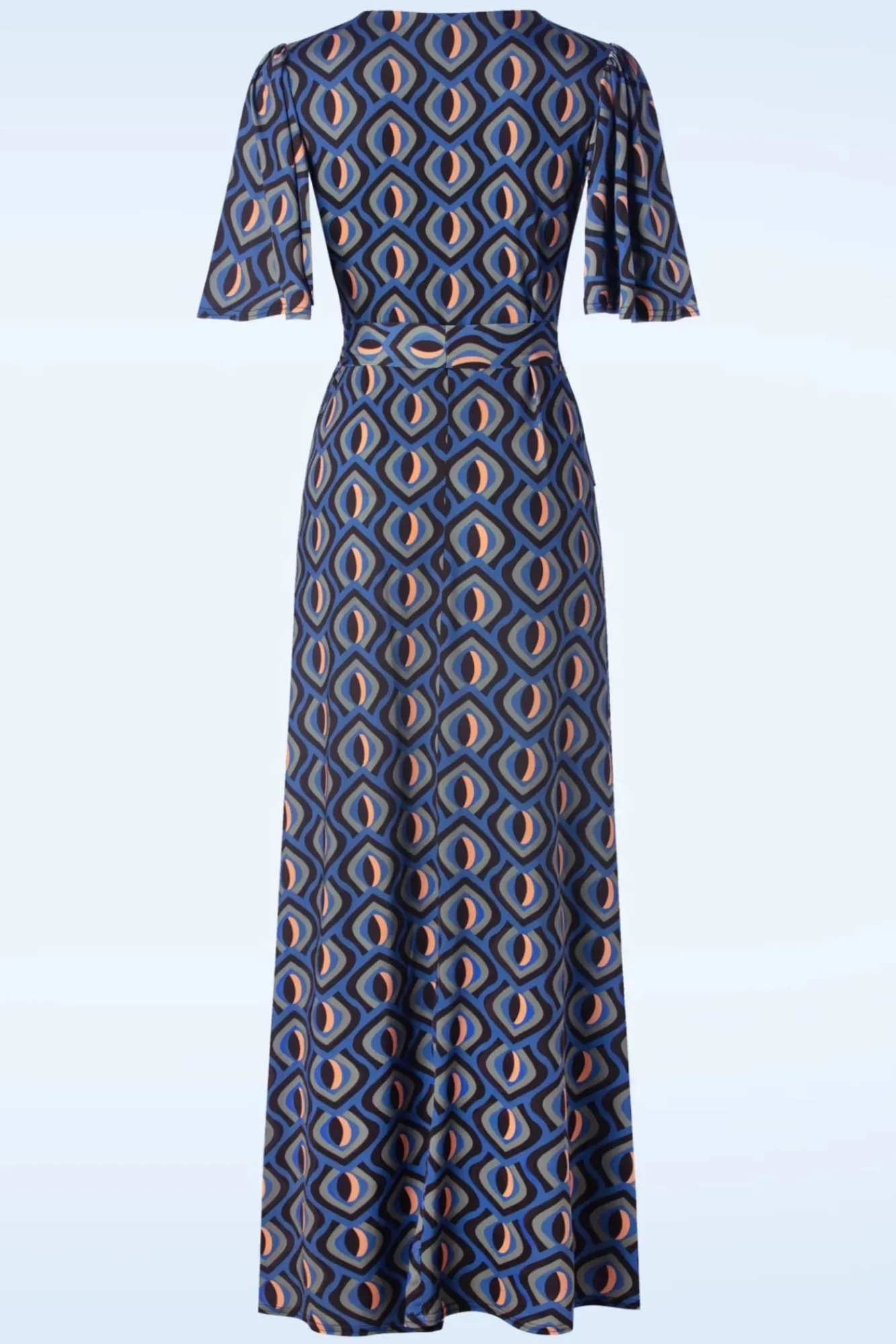 laurie_maxi_jurk_in_blauw_2.webp Flash Sale Vintage Chic for Topvintage Laurie Maxi Jurk In Blauw