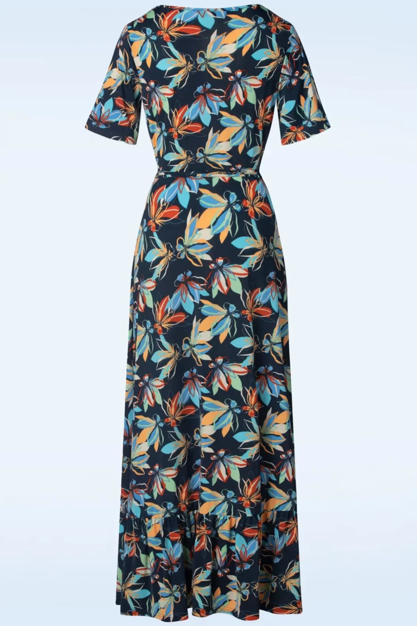 lenia_floral_maxi_jurk_in_blauw_2.webp Flash Sale Md'M Lenia Floral Maxi Jurk In Blauw