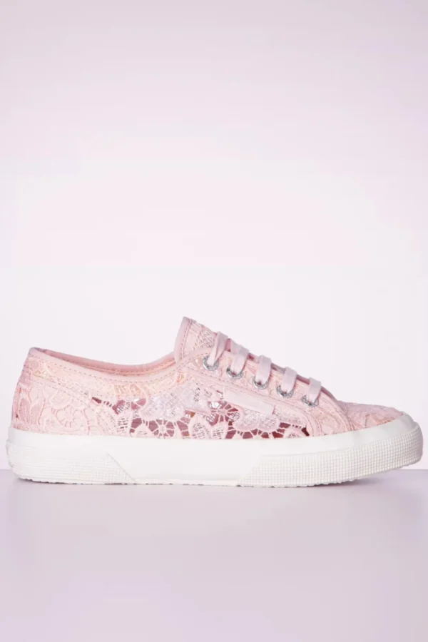 Sale Superga Macrame Sneakers In Roze