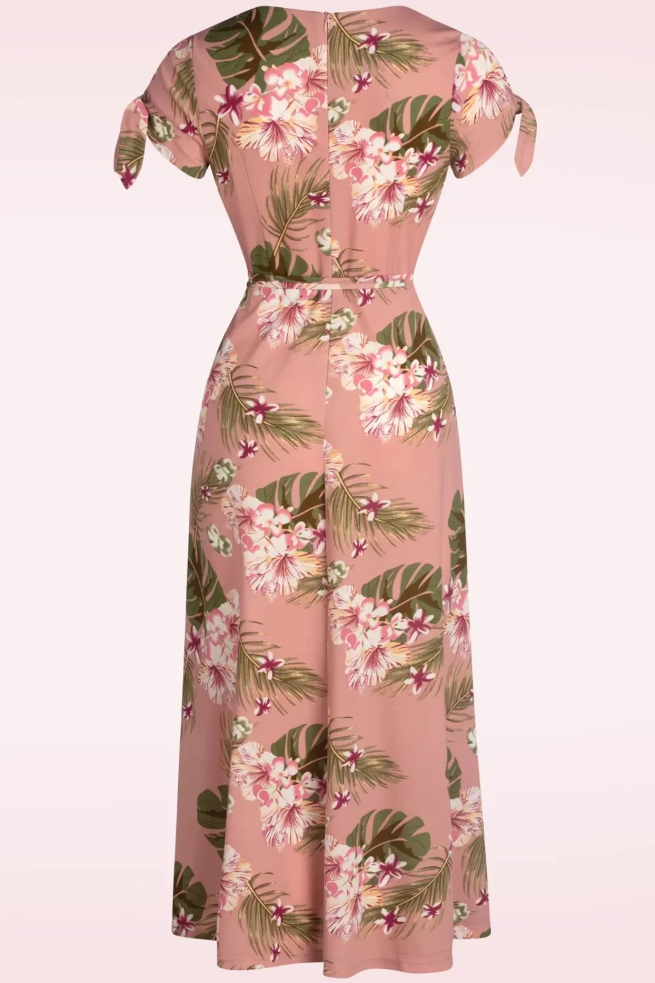 midijurk_met_tropische_bloemen_in_roze_1.webp Hot Vixen Midi-Jurk Met Tropische Bloemen In Roze
