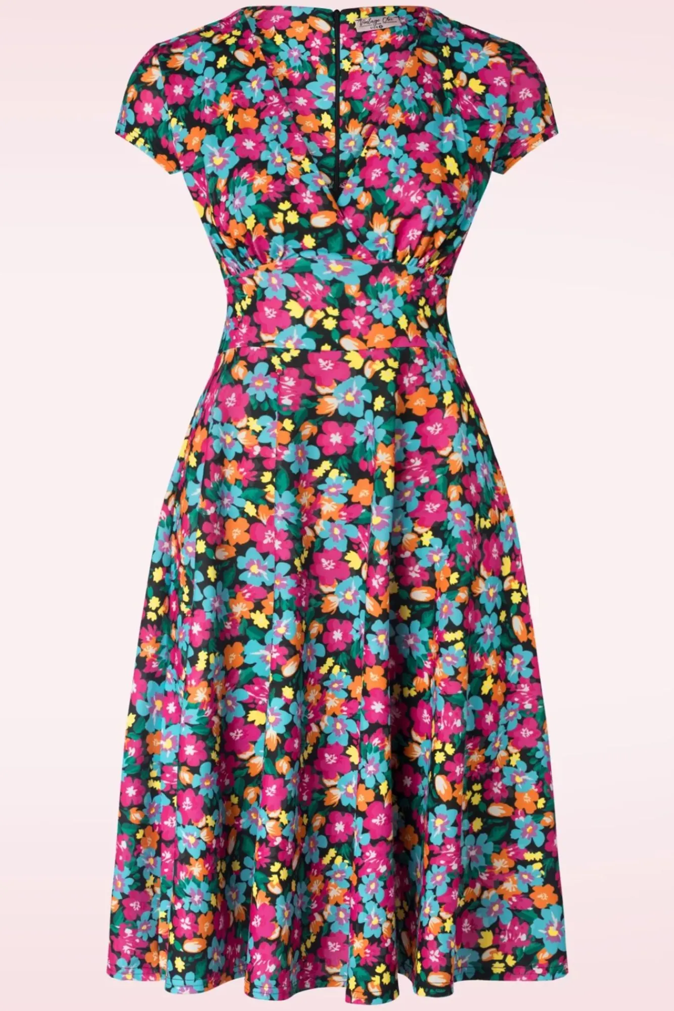 miley_floral_swing_jurk_in_multi_0.webp Cheap Vintage Chic for Topvintage Miley Floral Swing Jurk In Multi