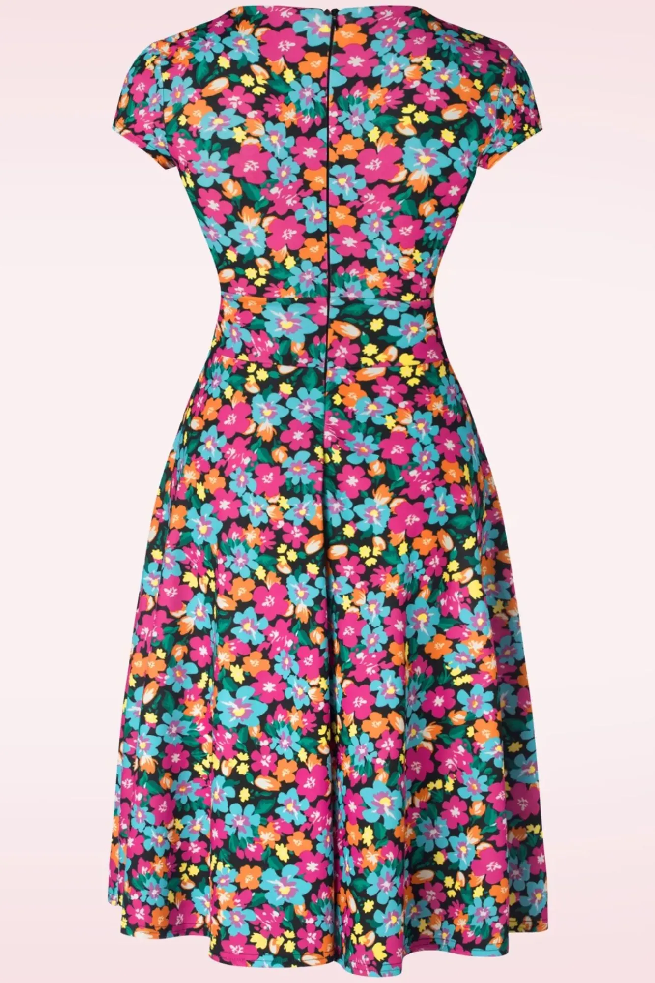 miley_floral_swing_jurk_in_multi_1.webp Cheap Vintage Chic for Topvintage Miley Floral Swing Jurk In Multi