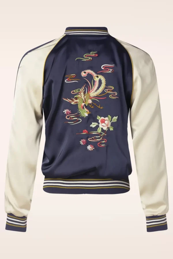 Fashion King Louie Monka Bomber Jasje In Avondblauw