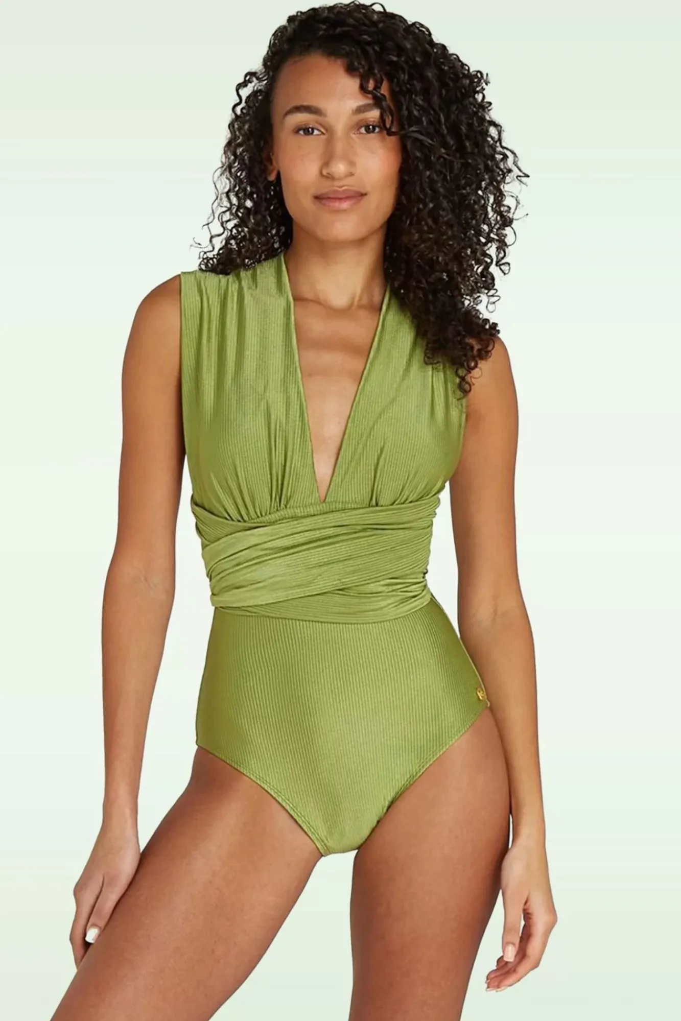 multiway_badpak_in_shiny_groen_rib_0.webp Cheap TC Beach Multiway Badpak In Shiny Groen Rib