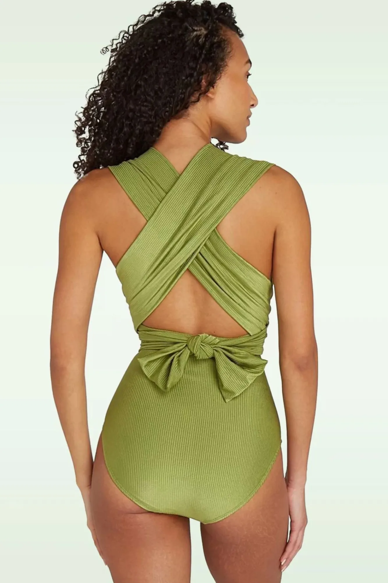 multiway_badpak_in_shiny_groen_rib_1.webp Cheap TC Beach Multiway Badpak In Shiny Groen Rib