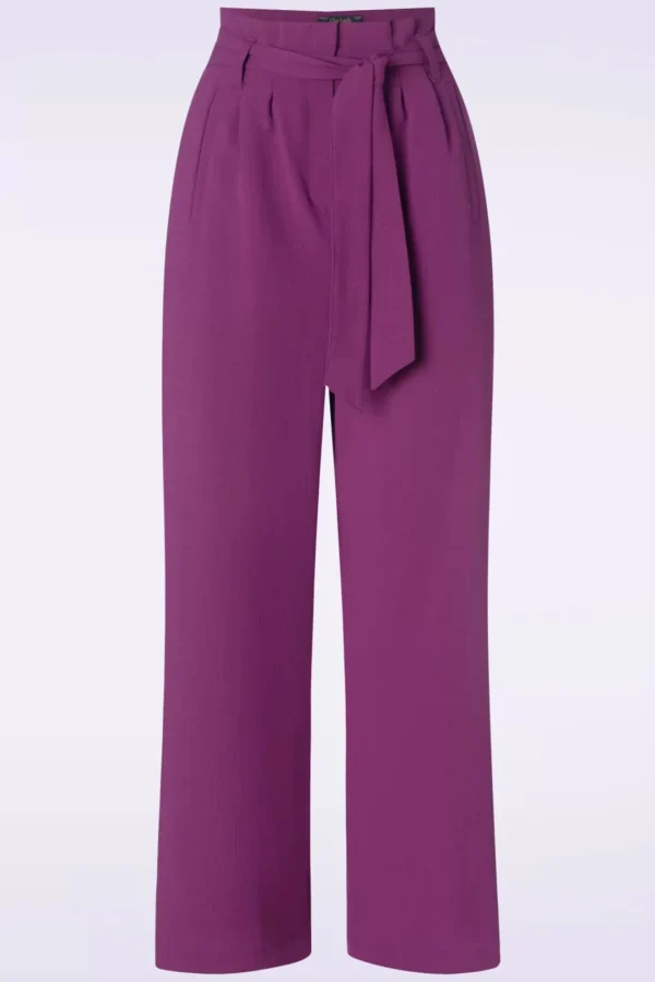 Cheap King Louie Neva Cropped Broek Timba In Caspia Paars