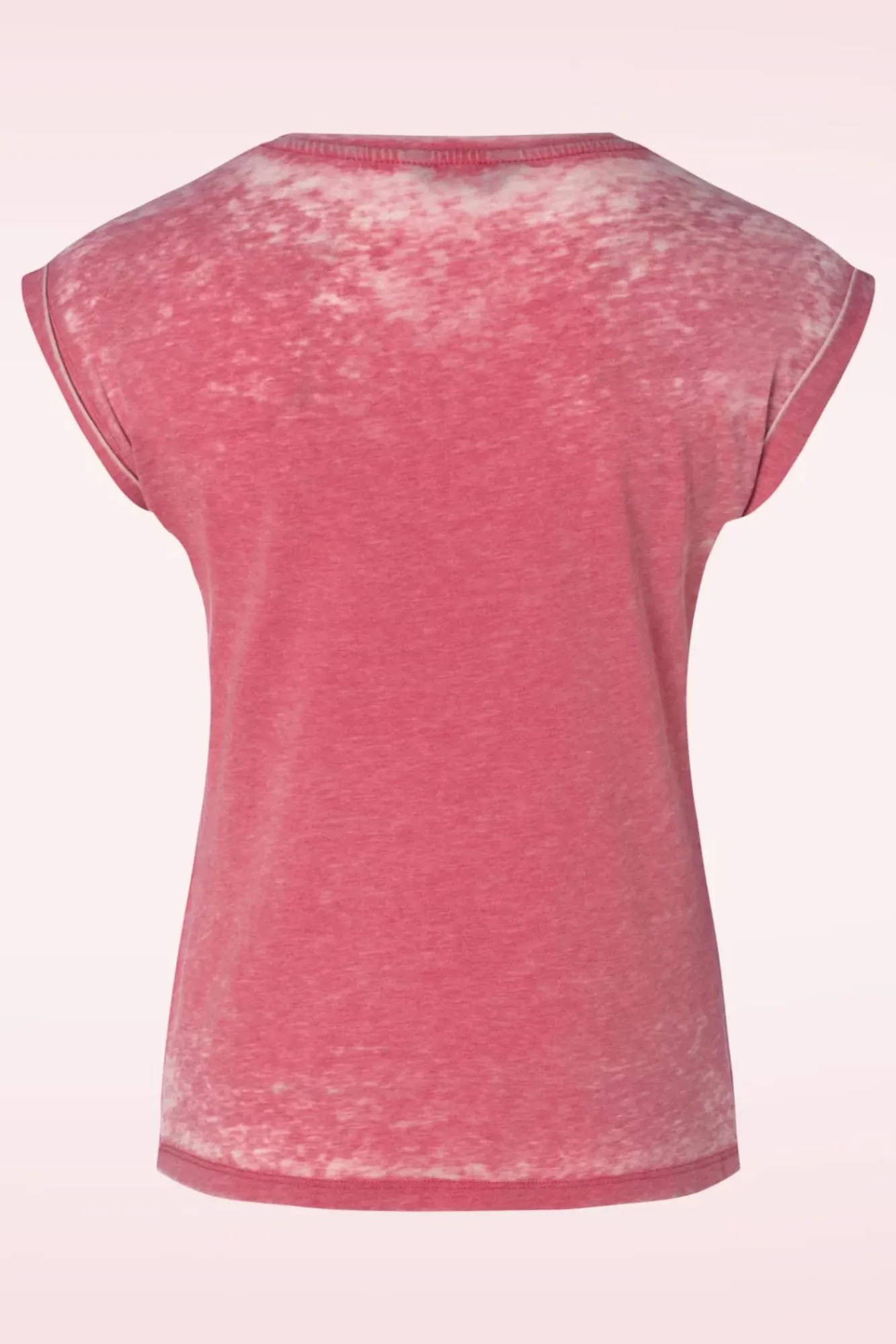 no_time_tshirt_in_rode_wassing_1.webp Discount Queen Kerosin No Time T-Shirt In Rode Wassing