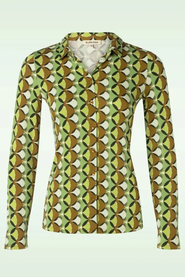 Best Surkana Paloma Blouse In Groen