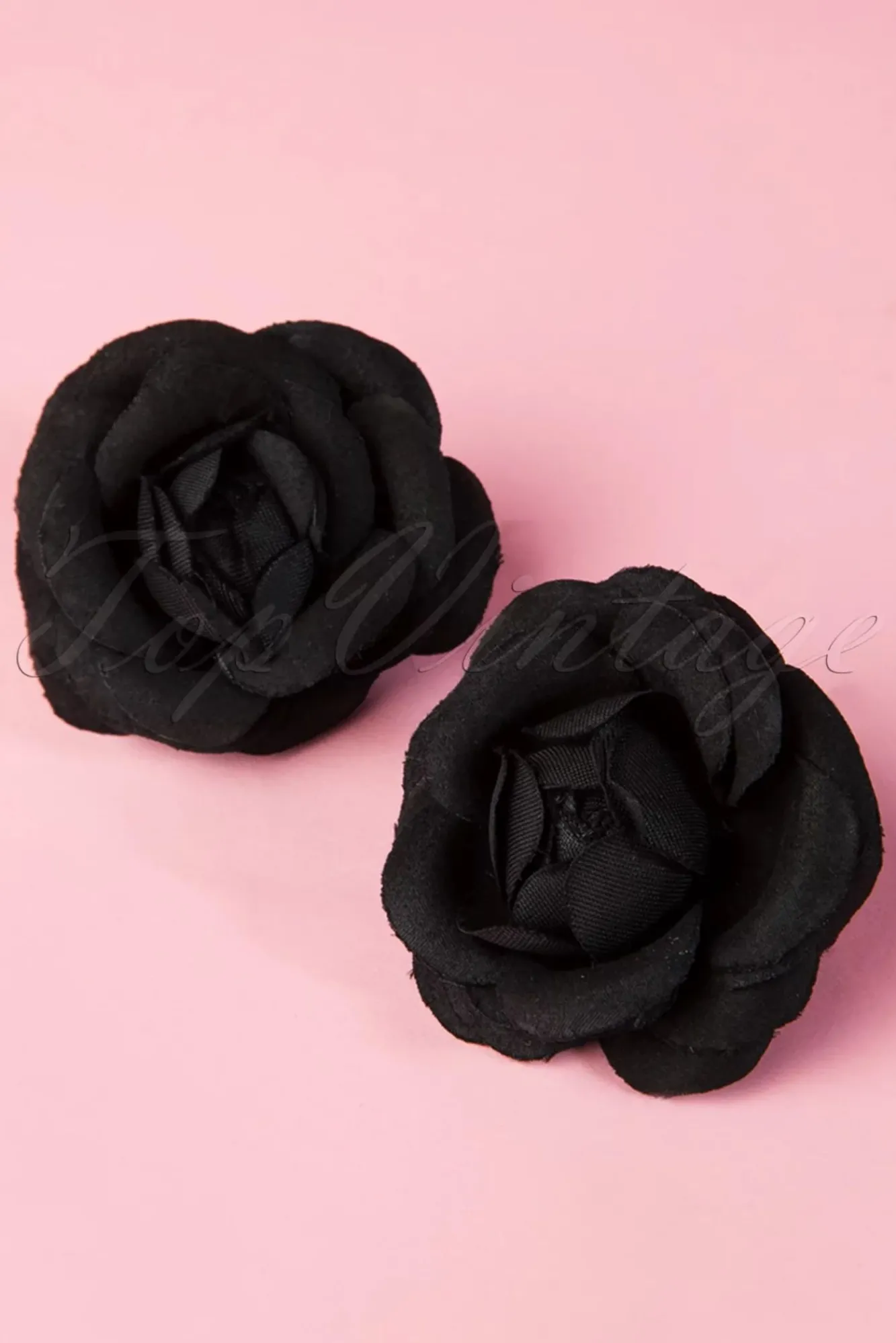 pinup_paar_zwarte_bloem_haarclips_0.webp Sale ZaZoo Pin-Up Paar Zwarte Bloem Haarclips