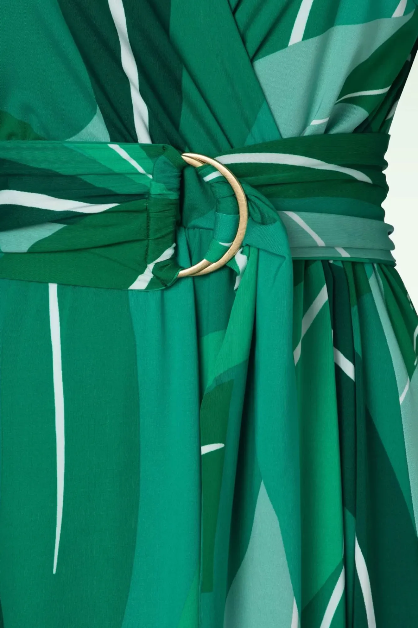shelley_crossover_midi_jurk_in_groen_3.webp Cheap K-Design Shelley Crossover Midi Jurk In Groen
