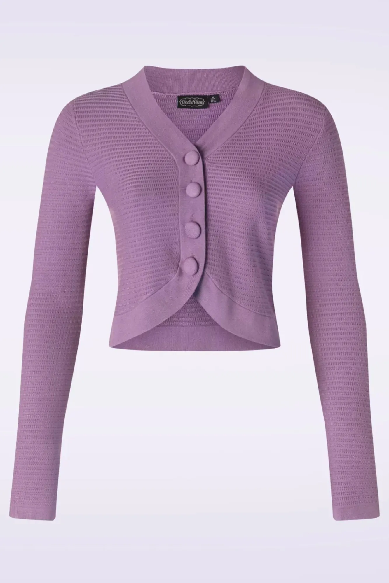 textured_knit_crop_cardigan_in_lila_0.webp Best Vixen Textured Knit Crop Cardigan In Lila