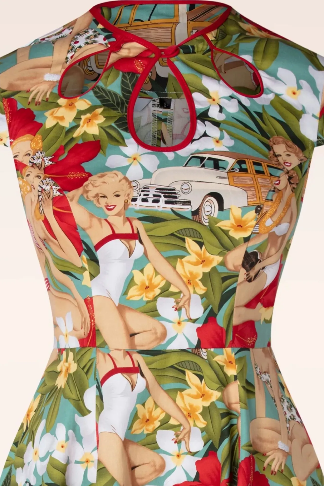 tropic_dreamer_jurk_in_blauw_1.webp Online Banned Retro Tropic Dreamer Jurk In Blauw
