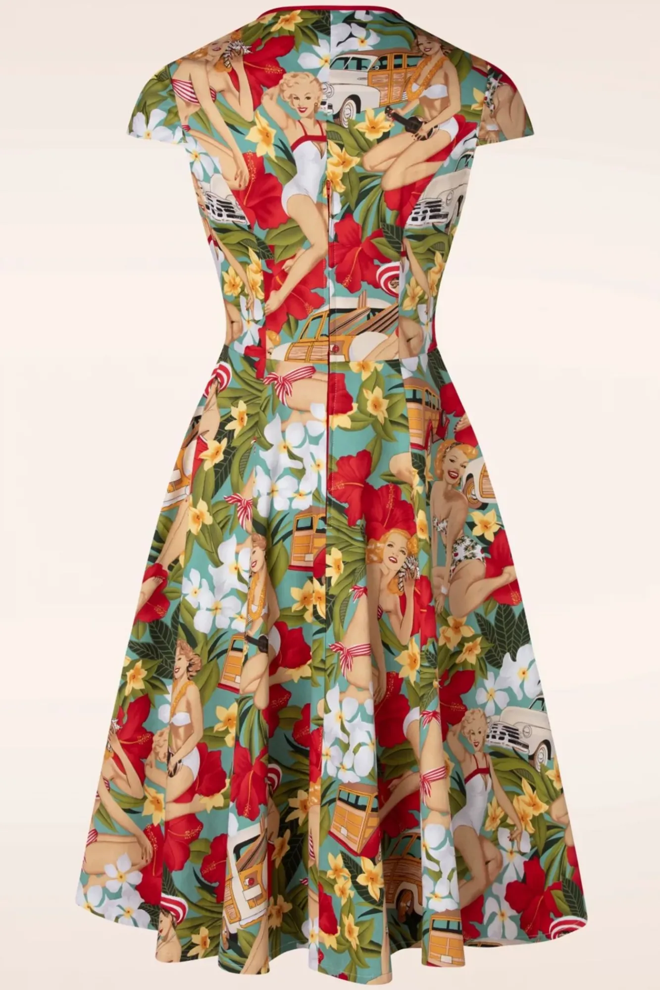 tropic_dreamer_jurk_in_blauw_3.webp Online Banned Retro Tropic Dreamer Jurk In Blauw