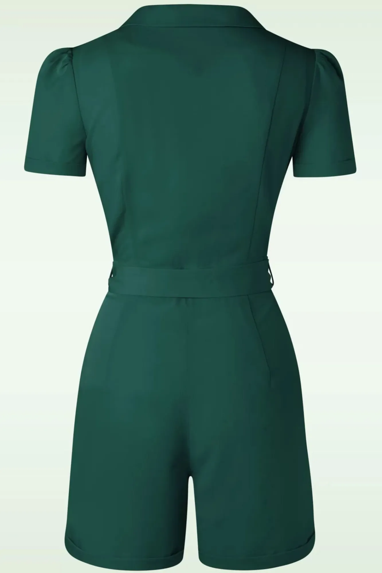 viola_playsuit_in_donker_groen_2.webp Fashion Banned Retro Viola Playsuit In Donker Groen