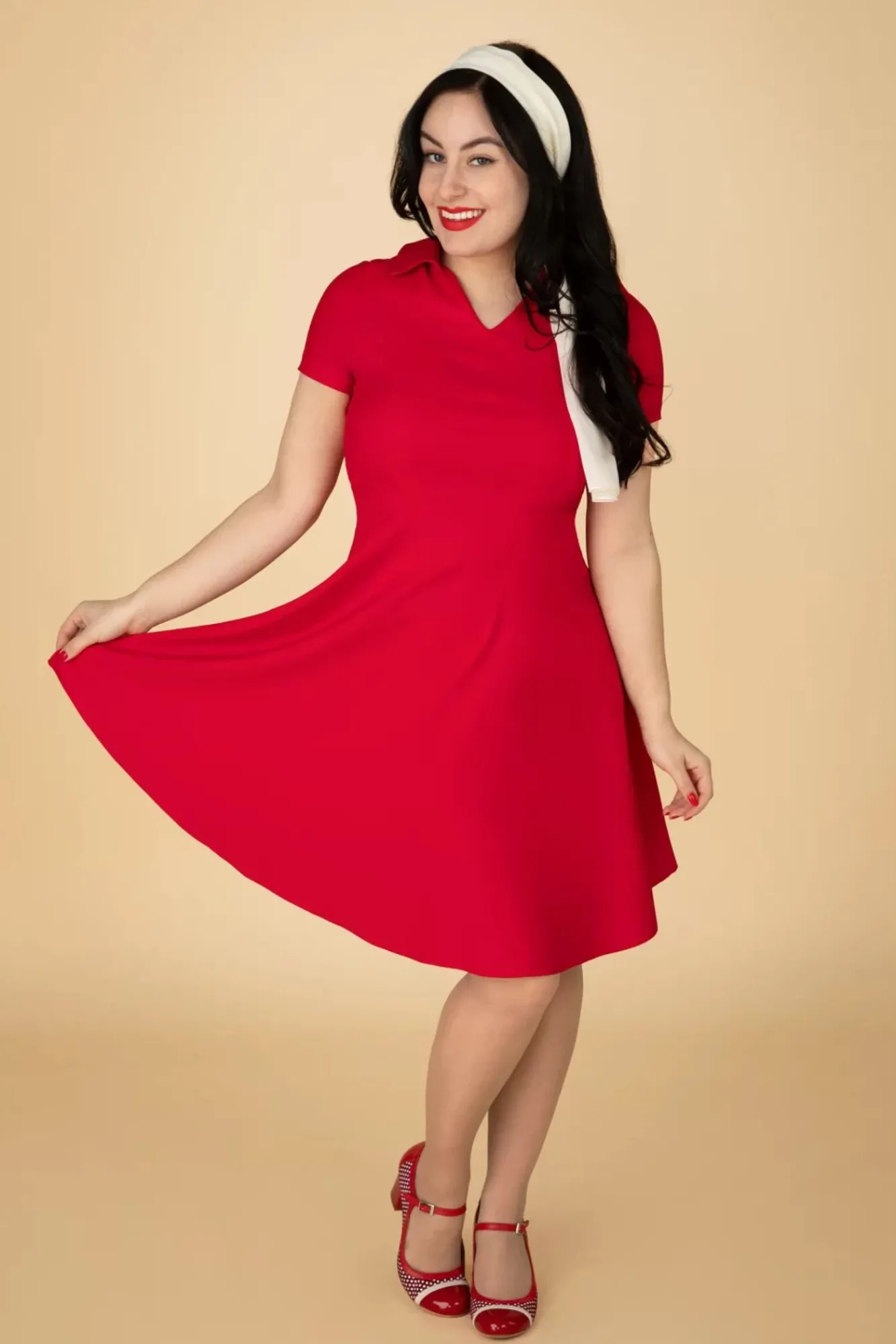 wonder_fit_and_flare_swing_jurk_in_rood_0.webp Online Banned Retro Wonder Fit And Flare Swing Jurk In Rood